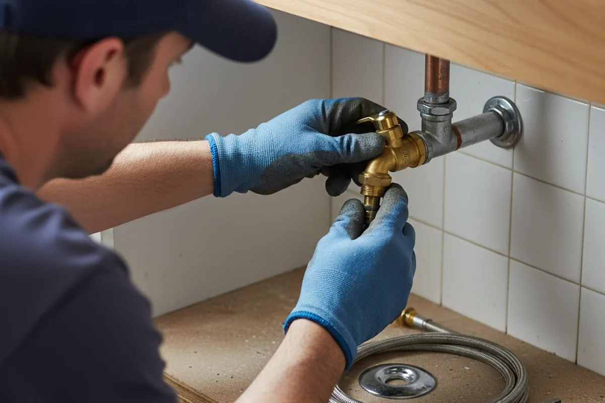 Shutoff valve and fitting work during Emergency Plumbing in Port Allen